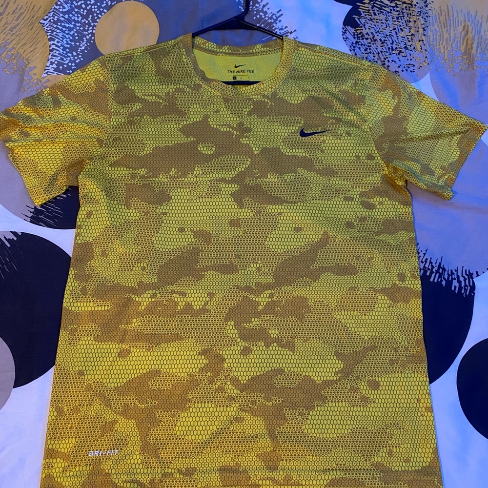 Yellow/Gold Honeycomb Nike Dri-Fit T-Shirt